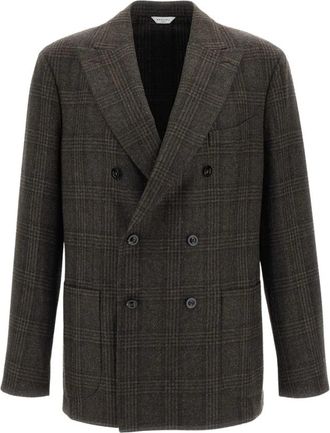 Boglioli Dubbelrijige Jas - Heren - Blazers - Bruin - XL - Wol - Jassen