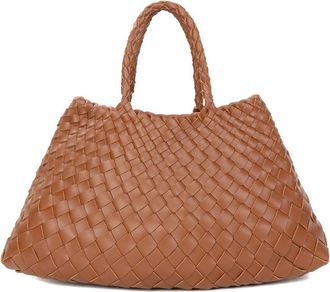 Tiffany & Fred Hand-Woven Leather Tote