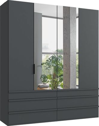 Wimex Falttürenschrank »Oxford by fresh to go, in 3 Breiten und 2 Höhen, Made in Germany« mit Schubladen, wahlweise mit oder ohne Spiegel, mit hochwertigen 