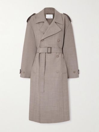 Frankie Shop Trench Doppiopetto Bleecker - Marrone