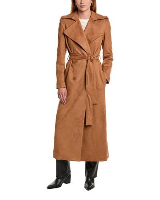 Bardot Kira Vegan Suede Trench Coat