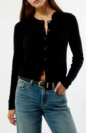 PacSun Marley Button Front Cardigan in Black at Nordstrom, Size X-Small