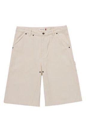 Honor The Gift Gears Denim Carpenter Shorts in Cream at Nordstrom Rack, Size 34