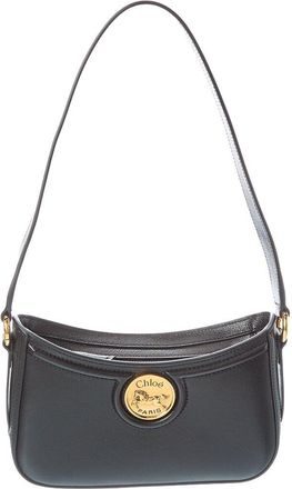 Chlo&eacute; Horse Medal Leather Shoulder Bag