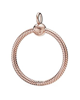 Pandora Moments 14K Rose Gold Plated Medium O Pendant