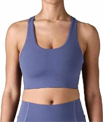 Patagonia Maipo Mid Impact Bra In Current Blue