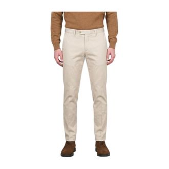 Mason's Pantalones Chinos Torino Flex en Sat&eacute;n - Trousers - Hombre - Beige - 2XL