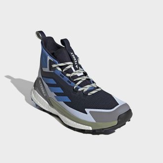 ADIDAS TERREX Wanderschuh ADIDAS TERREX TERREX FREE HIKER 2.0 GORE-TEX, Herren, Gr. 42,5, legend ink, ray blau, crystal sky, Synthetik, Textil, Schuhe Wanderschuh, 