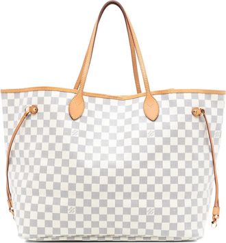 Louis Vuitton Borsa tote Neverfull GM in tela Damier Azur 2010 - Bianco