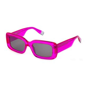 Furla Fuchsia Smoke Zonnebril Stijlvol Model - unisex - Zonnebrillen - Paars - 53 MM - Accessoires