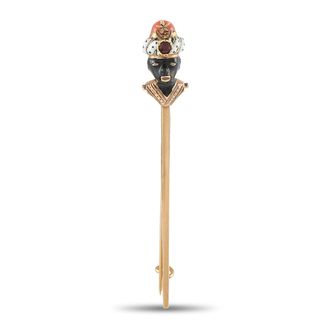 Luxury Bazaar 14K Yellow Gold Enamel Stick Pin MF23-080426