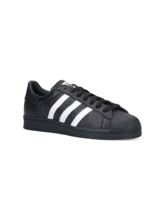 adidas Leather Low-Top Sneakers - Black