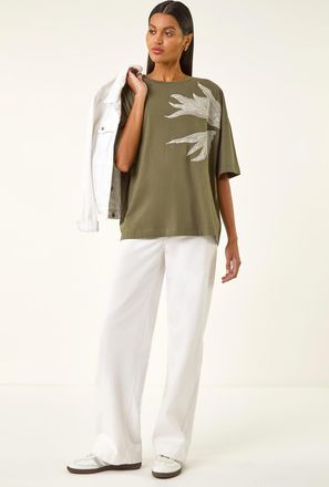 Roman Oversized Embroidered T-Shirt