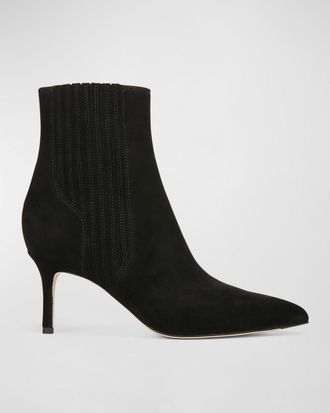 Veronica Beard 70mm Lisa Suede Stiletto Ankle Booties