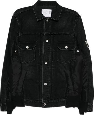 sacai Giacca denim - Nero