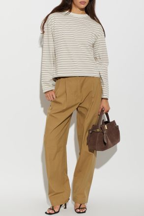 STUDIO NICHOLSON Sperro Trousers, Womens, Brown