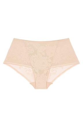 Triumph Wild Rose Sensation Shaping Briefs in Nude Beige at Nordstrom, Size Xx-Large