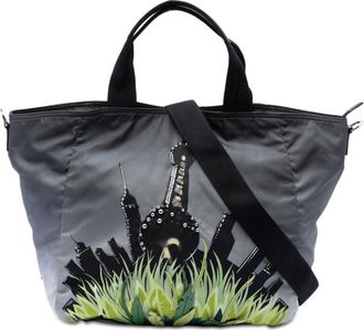 Prada Pre-owned Prada Tessuto City and Jungle Print Tote Unisex 6SKSEWM55OHX34IL