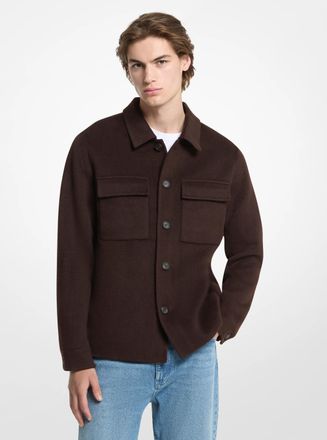 Michael Kors Joshua Wool Blend Shirt Jacket