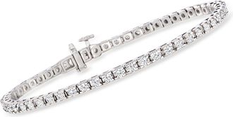 Ross-Simons Diamond Tennis Bracelet in Sterling Silver