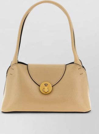 Versace leather flap clutch bag