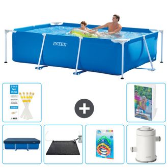 Intex Piscina Con Estructura Rectangular - 260x160x65 Cm - 7-piezas S118
