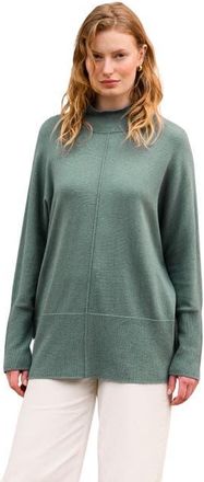 Celtic & Co. Drape Funnel Neck Sweater in Dark Skylight at Nordstrom, Size X-Small
