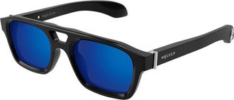 Alexander McQueen AM0505S 003 Mens Sunglasses Black Size 52 - Free RX Lenses - Free RX Lenses