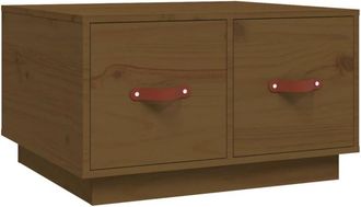 vidaXL Coffee Table Honey Brown 60x53x35 cm Solid Wood Pine Vidaxl