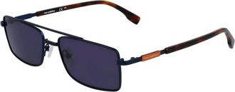 Karl Lagerfeld Kl 348S 401 - Heren - Zonnebrillen - Blauw - 56 MM - Accessoires