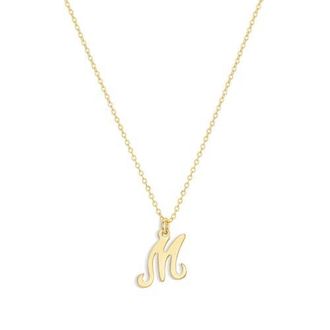 Set & Stones Gianna Initial Necklace in Gold /M at Nordstrom