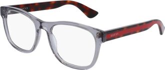 Gucci Glasses, male, Gray, Size: 53 MM Gg0004On Optical Frame