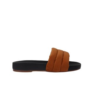 Kaanas Timor Chunky Suede Pool Slide Brick S00070R-001 Womens
