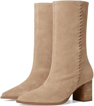 Vince Camuto Lorrys Slouchy Ankle Bootie Womens Boots Tortilla : 8.5 M, Suede