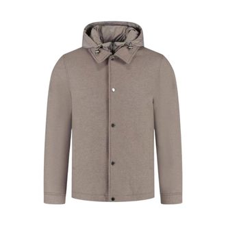 Woolrich Winter Jackets, male, Brown, Size: 2XL Knitted Wool Jacket