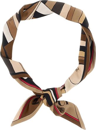 Pucci Sciarpa con stampa - Marrone
