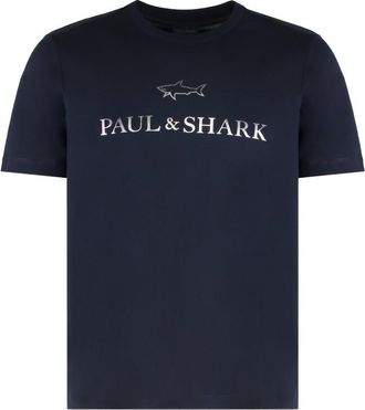 Paul & Shark Navy Blue Logo T-Shirt