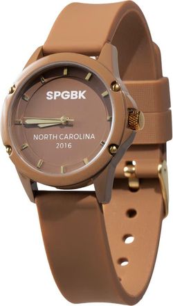 Springbreak Watches Brown Sugar Mini Silicone Strap Watch, 32mm at Nordstrom
