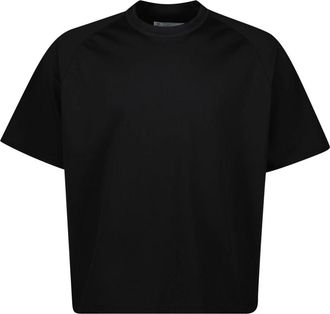 sacai T-Shirts, male, Black, Size: S Black Straight T-shirt Spring-Summer 2025