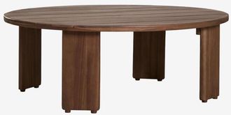 Sklum Mesa De Centro Ovalada 100x80 Cm En Madera De Acacia Uleno Sklum