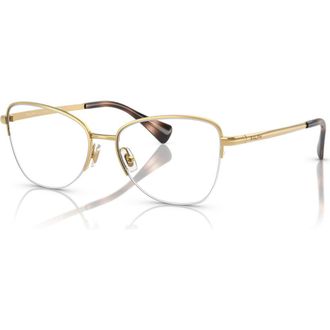 Ralph Lauren 53mm Irregular optical glasses in Gold at Nordstrom