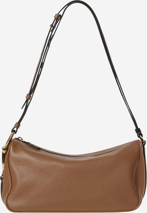 Gucci Womens Half Horsebit Shoulder Bag Brown Leather Handbags Hand