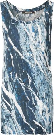 Roberto Cavalli Mini abito in seta con stampa Rubane - - Dresses - Donna - Blu - S