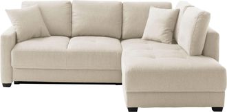 Mr. Couch Ecksofa »Pierre, L-Form mit BoxSpring« Mit Boxpring-Taschenfederkern