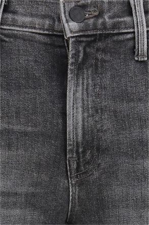 Mother Womens Jeans Bookie Sneak Grey Cotton