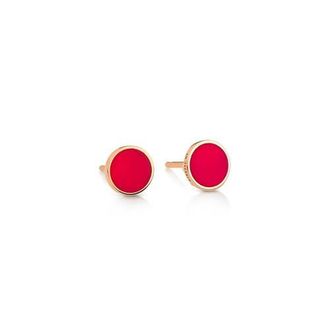 Ginette NY Mini Ever Studs in Red Coral at Nordstrom