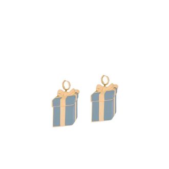 Moschino Metalen Hangende Oorbellen - Dames - Oorbellen - Veelkleurig - ONE Size - Accessoires