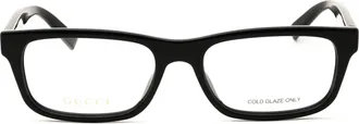 Gucci GG1858O Rectangular Frame Eyeglasses - Black