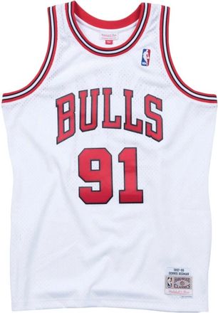 Mitchell & Ness Chicago Bulls 1997-98 Rodman Jersey - Heren - Fitness - Wit - S - Polyester - Fitness