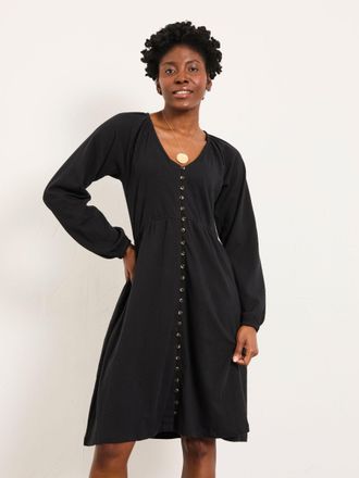 Fat Face FatFace Em Black Regular Jersey Dress